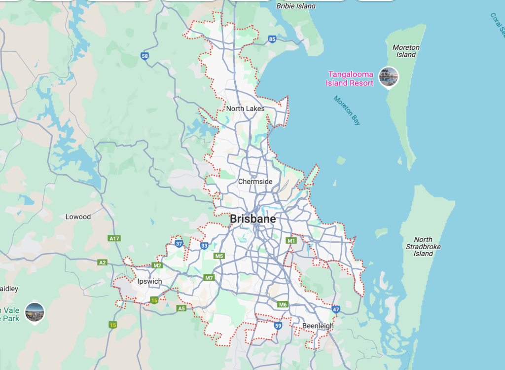 Nationwide Appliance Repairs in Brisbane Map