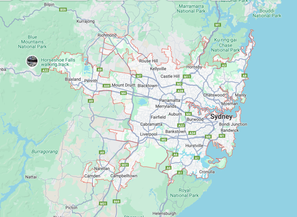 Nationwide Appliance Repairs in Sydney Map